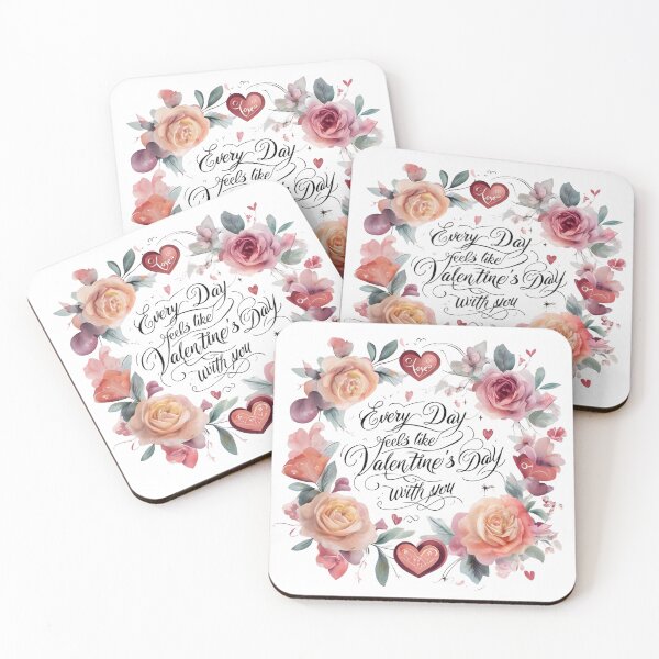 Item preview, Every Day Feels Like Valentine’s Day with You – Romantic Art Design designed and sold by andrew758.