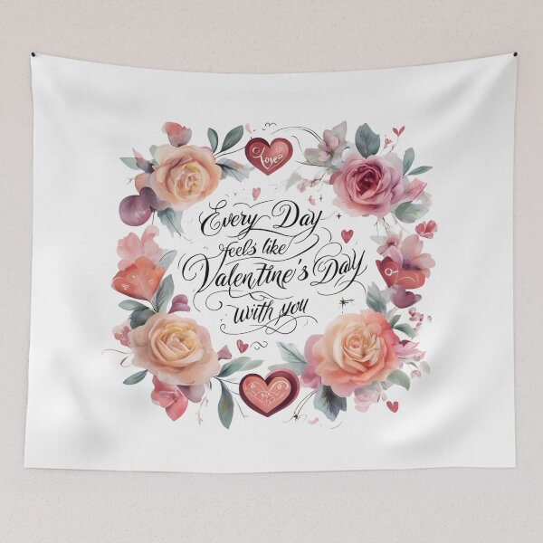 Item preview, Every Day Feels Like Valentine’s Day with You – Romantic Art Design designed and sold by andrew758.