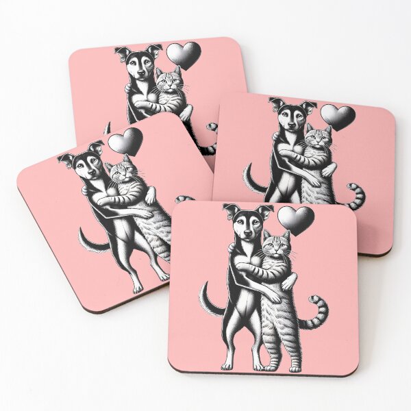 Item preview, Purrfect Pals: Dog & Cat Embrace designed and sold by TSQ.