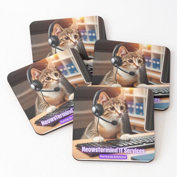 Item preview, Meowstermind IT Services - Purring Up Solutions designed and sold by Kimberly Reddick.