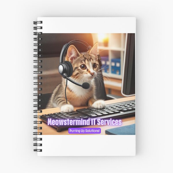 Item preview, Meowstermind IT Services - Purring Up Solutions designed and sold by Kimberly Reddick.