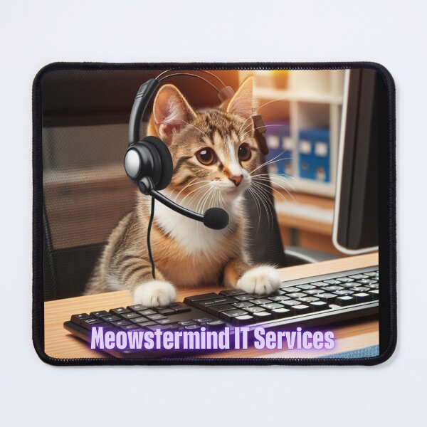 Item preview, Meowstermind IT Services - Purring Up Solutions designed and sold by Kimberly Reddick.