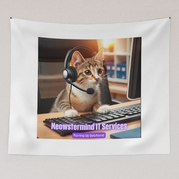 Item preview, Meowstermind IT Services - Purring Up Solutions designed and sold by Kimberly Reddick.