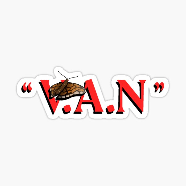 Vista previa del artículo con la obra «Logotipo de la mariposa V.A.N.», diseñado y vendido por Evie Nevada.