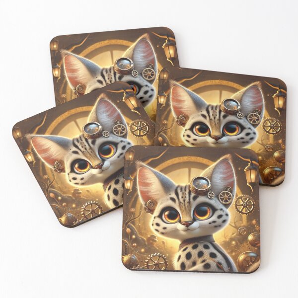 Item preview, Steampunk Serval designed and sold by Sillytoe.