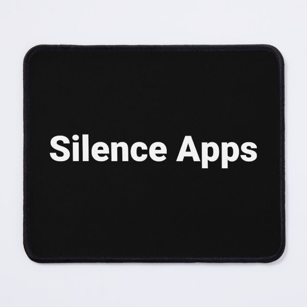 Item preview, Silence Apps designed and sold by Text-based T-Shirts and Gifts.