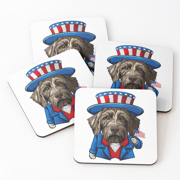 Item preview, Funny 4th of July German Wirehaired Pointer Dog designed and sold by whyitsme.