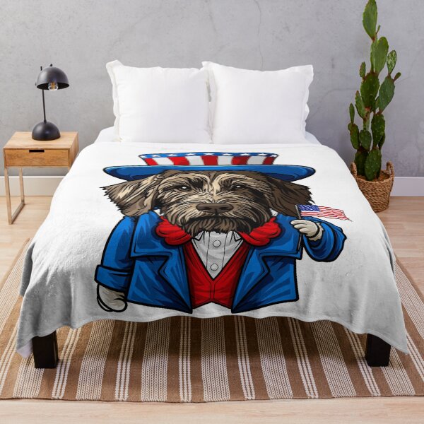 Item preview, Funny 4th of July German Wirehaired Pointer Dog designed and sold by whyitsme.