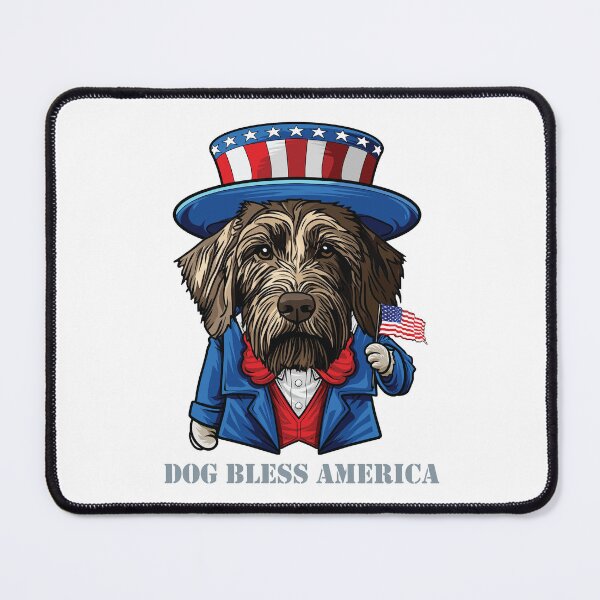 Item preview, Funny 4th of July German Wirehaired Pointer Dog Bless America designed and sold by whyitsme.