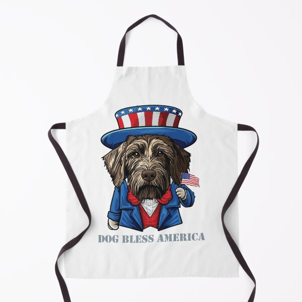 Item preview, Funny 4th of July German Wirehaired Pointer Dog Bless America designed and sold by whyitsme.