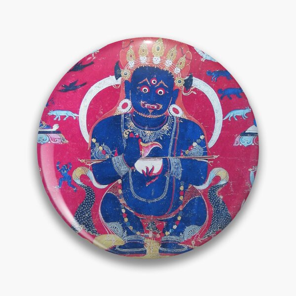 Item preview, Thangka 217 Mahakala Buddhist Protector Panjarnata Lord of the Pavilion designed and sold by GuyBlank.