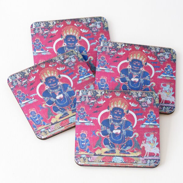 Item preview, Thangka 217 Mahakala Buddhist Protector Panjarnata Lord of the Pavilion designed and sold by GuyBlank.