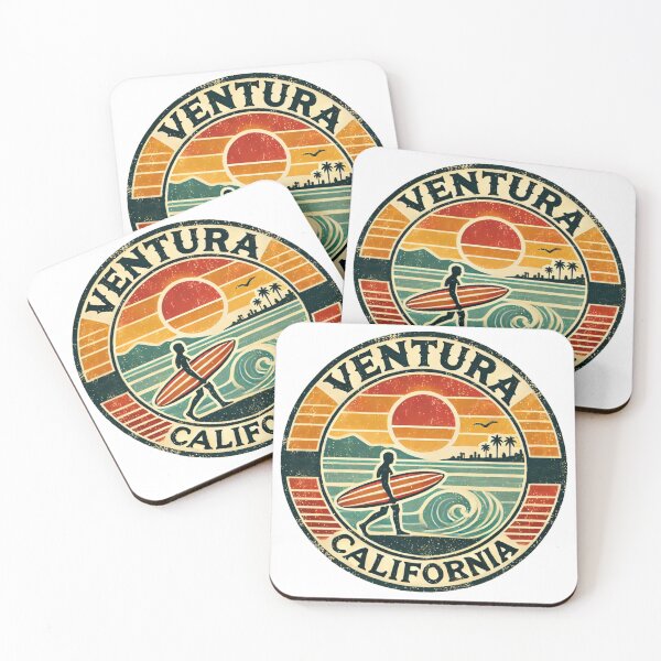 Item preview, Ventura, California - Vintage Surfing Design - Retro Inspiration designed and sold by CircinusStore.