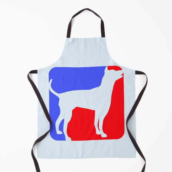 Item preview, Dog Silhouette Icon Red Blue Sport Logo Square Comic Cartoon designed and sold by shirt-o-mat.
