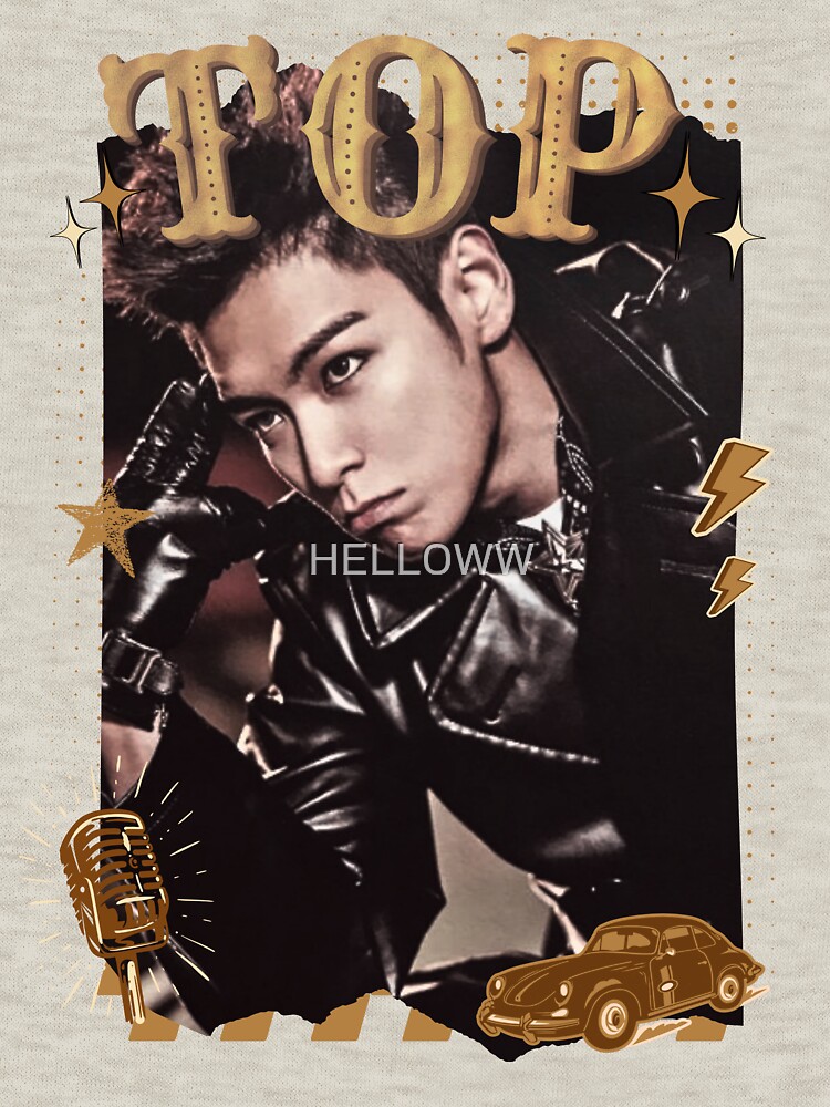 Thumbnail 7 of 7, Classic T-Shirt, TOP Choi Seung-hyun Retro Y2K Preppy Squid Game Actor Scrapbook Collage Design designed and sold by HELL0WW.