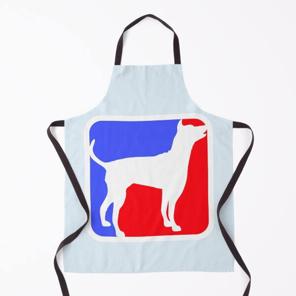 Item preview, Dog Silhouette Icon Red Blue Sport Logo Square Comic Cartoon designed and sold by shirt-o-mat.