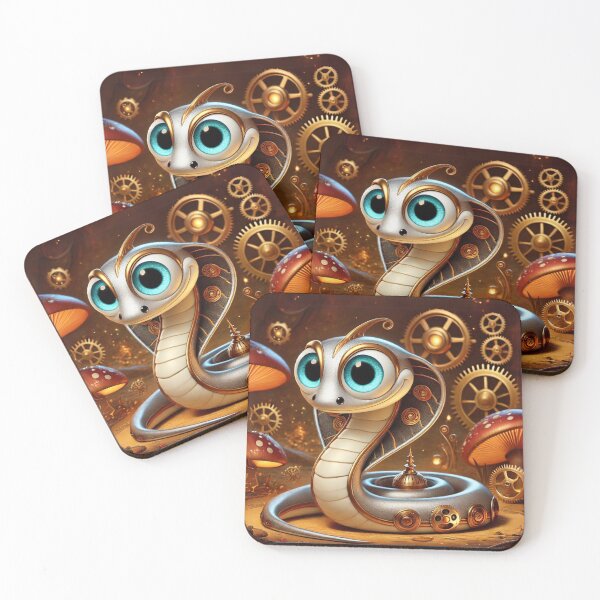 Item preview, Steampunk Sharp-Tailed Snake designed and sold by Sillytoe.
