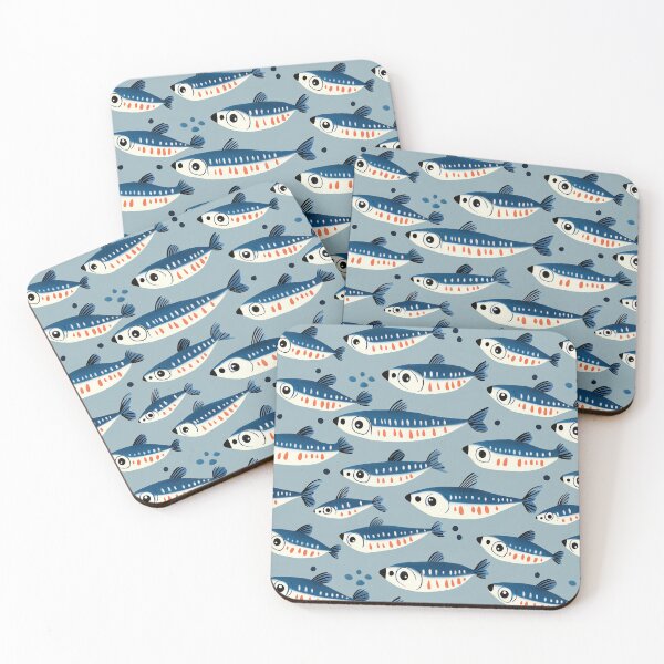 Item preview, Cute Sardines Pattern designed and sold by sheprint.