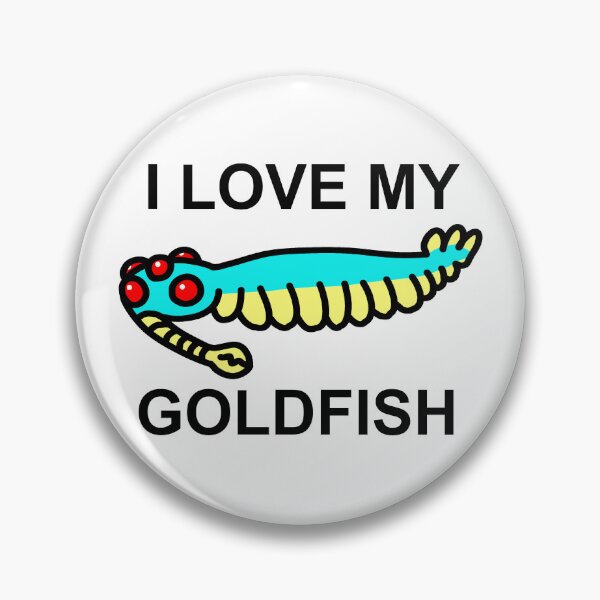 Item preview, I love my goldfish Opabinia Colored designed and sold by ThePaleoDude.