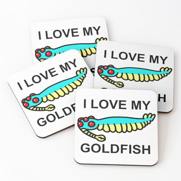 Item preview, I love my goldfish Opabinia Colored designed and sold by ThePaleoDude.