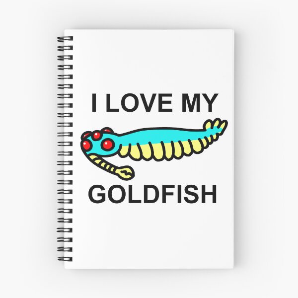 Item preview, I love my goldfish Opabinia Colored designed and sold by ThePaleoDude.