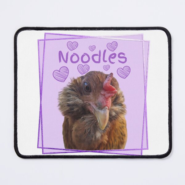 Item preview, Noodles the Chicken Purple Frame and Hearts designed and sold by taratops.