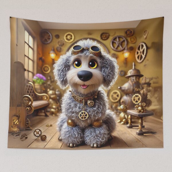 Item preview, Steampunk Shepadoodle designed and sold by Sillytoe.