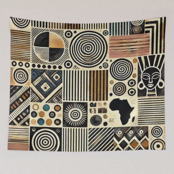 Item preview, Bogolan (Mud Cloth) Pattern designed and sold by Shs-Kenya.