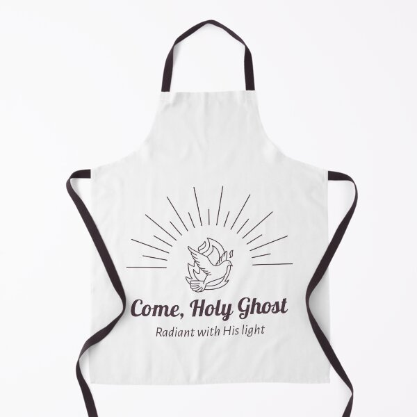 Item preview, Come, Holy Ghost: radiant with His light t-shirt with dove fire and light, Holy Spirit T-Shirts designed and sold by SaltifyEarth.