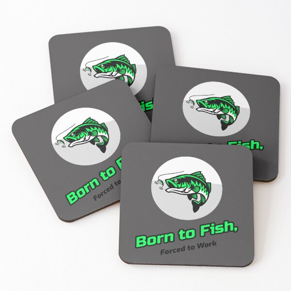 Item preview, Born to Fish, Forced to Work designed and sold by AIJNtees.