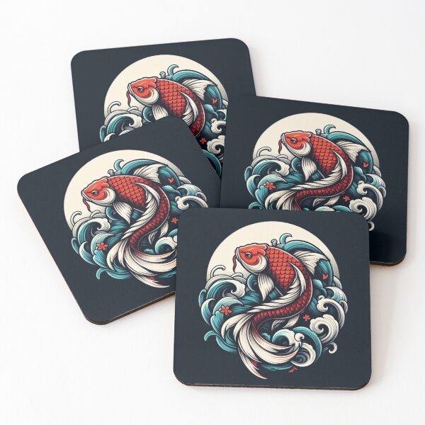 Item preview, Colorful Koi Fish Artwork designed and sold by gkhanco.