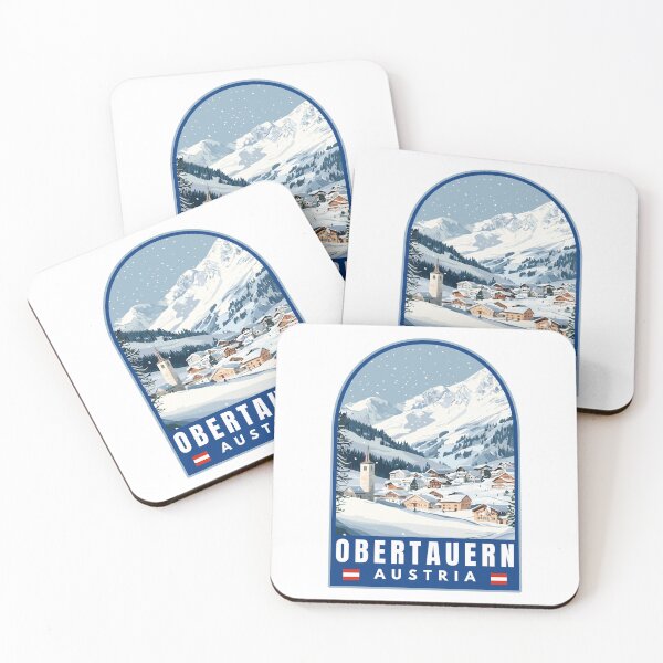 Item preview, Obertauern in Radstädter Tauern Austria Retro Travel Art Emblem designed and sold by MaateoDesign.