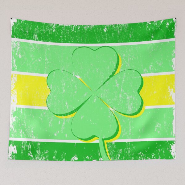 Item preview, Retro Green and Yellow Irish St. Patrick's Clover designed and sold by Chad K Art.