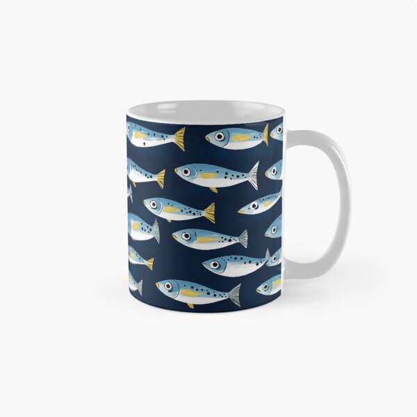 Item preview, Cute Blue Sardines Pattern designed and sold by sheprint.