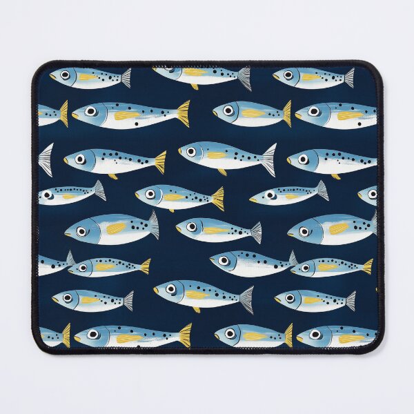 Item preview, Cute Blue Sardines Pattern designed and sold by sheprint.