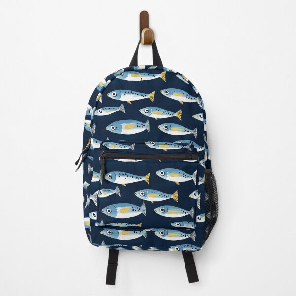 Item preview, Cute Blue Sardines Pattern designed and sold by sheprint.