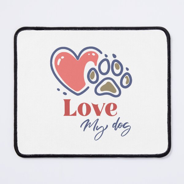 Item preview, Love my dog. Valentine's Day. designed and sold by KojourinArt.