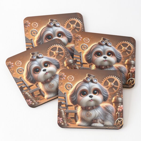 Item preview, Steampunk Shih Tzu designed and sold by Sillytoe.
