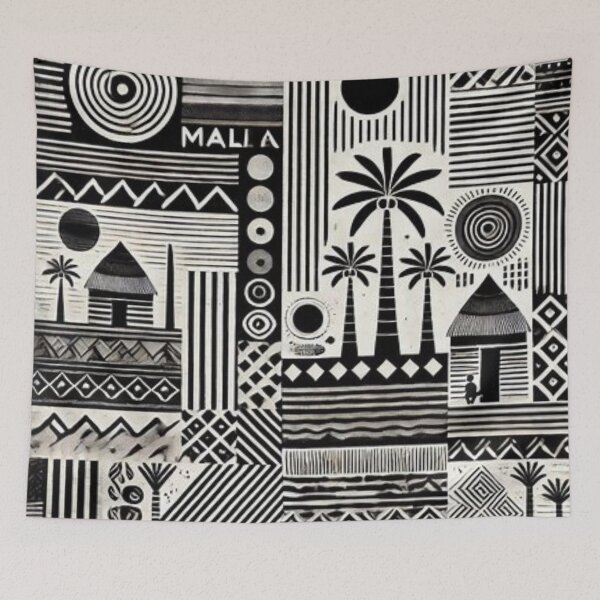 Item preview, Bogolan (Mud Cloth) Pattern  designed and sold by Shs-Kenya.