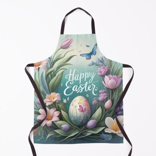Item preview, Happy Easter Bunny and colorful Easter eggs and flowers V9 designed and sold by DreamingAwake1.