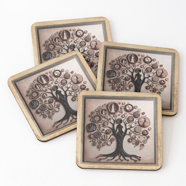 Item preview, Vintage Family Tree Art - Wood Art  designed and sold by CulturalCurios.
