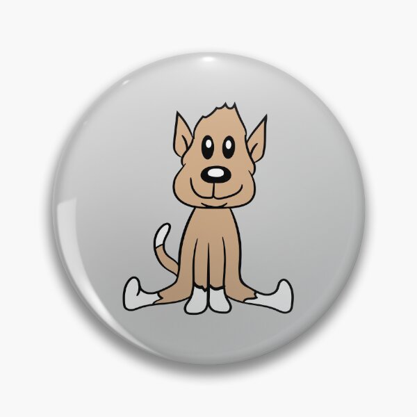 Item preview, Dog Sitting Cute Little Happy Puppy Pet Comic Cartoon designed and sold by shirt-o-mat.