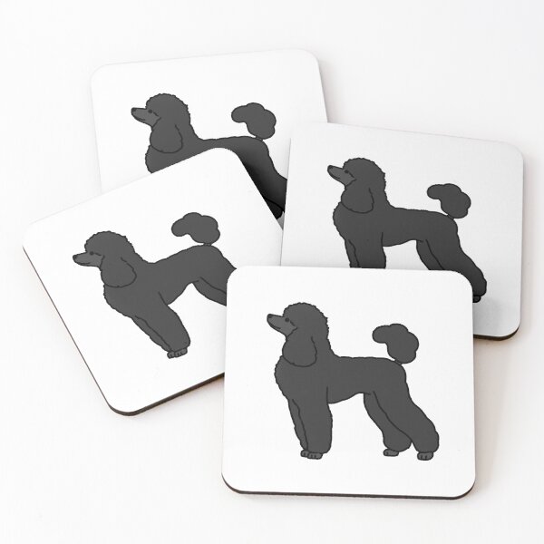 Item preview, Solid Black Standard Poodle designed and sold by TheCurlyGirlSwirl.