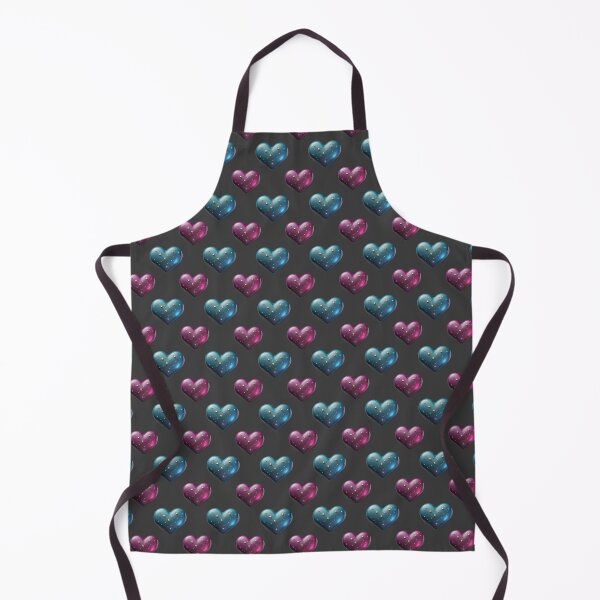 Item preview, Purple and blue astral hearts pattern designed and sold by Topmel.