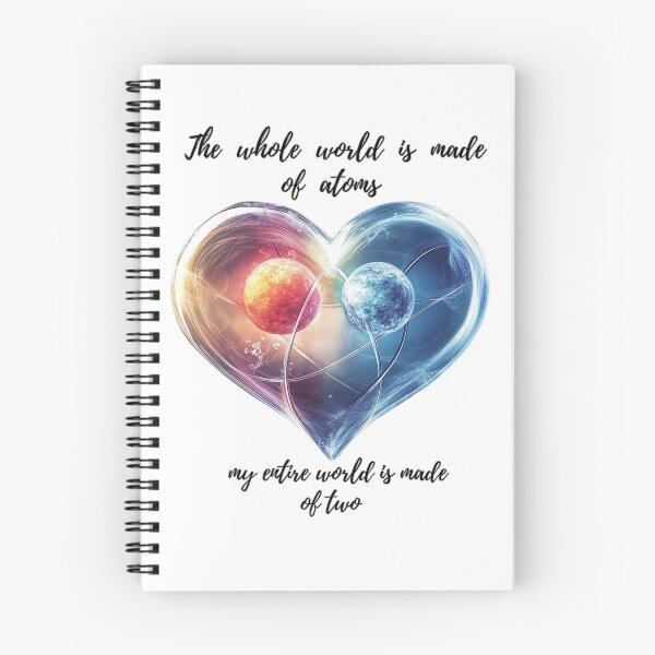 Item preview, Wonderful heart „The whole world is made of two atoms” (v.3) designed and sold by All43.