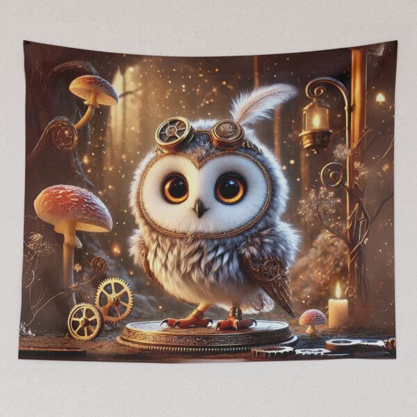 Item preview, Steampunk Short-Eared Owl designed and sold by Sillytoe.