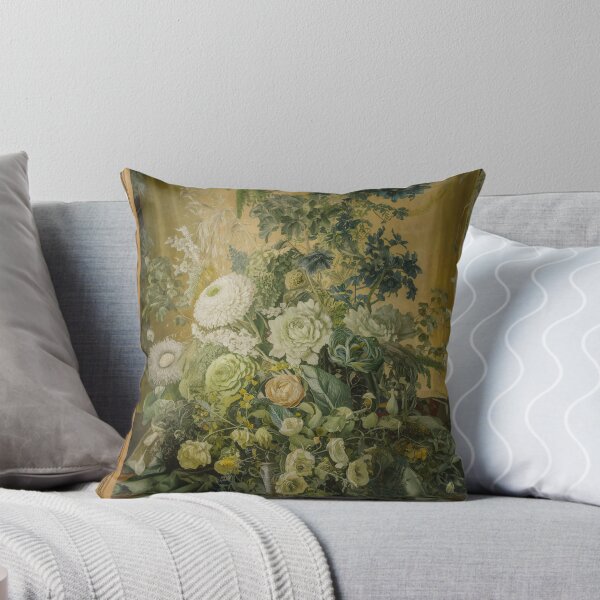 Artikel-Vorschau von Wandteppich, Arrangement aus grünen Blumen, Ölhose., designt und verkauft von elegantpaterns.