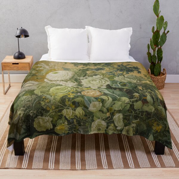Item preview, Tapestry,arrangement of green flowers , oil pant. designed and sold by elegantpaterns.