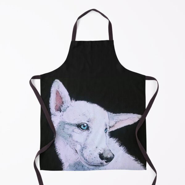 Item preview, Perro blanco sobre negro designed and sold by inKseparable.