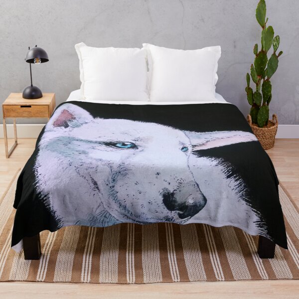 Item preview, White Dog on Black designed and sold by inKseparable.